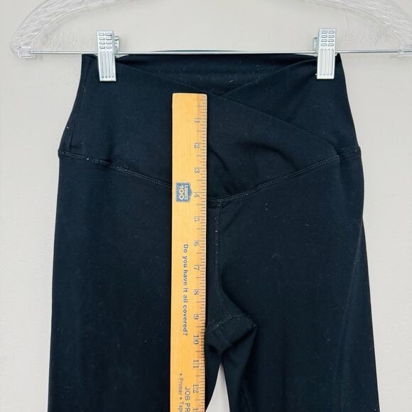 Yogalicious Lux Black Cross Front Flare Leg Black Leggings Women’s Size S - Picture 4 of 8